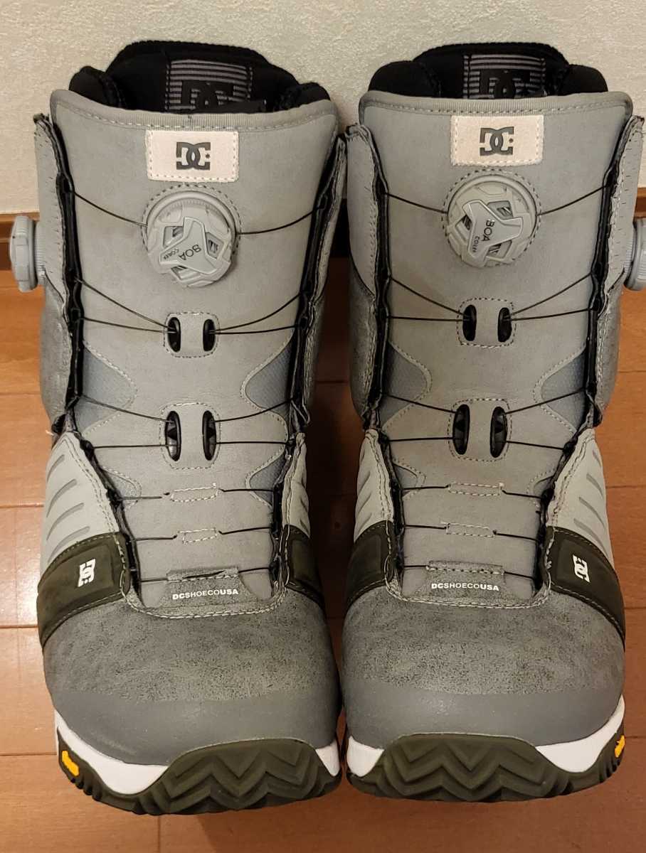 美品 DC SHOES MEN'S JUDGE 27.0cm US9 グレー ダブルBOA 2019-2020年