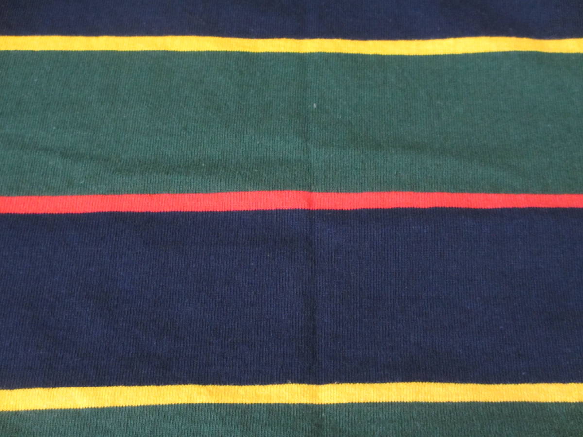 カナダ製 バーバリアン 長袖ラガーシャツ メンズSサイズ 人気色 紺×黄×緑×赤_画像8