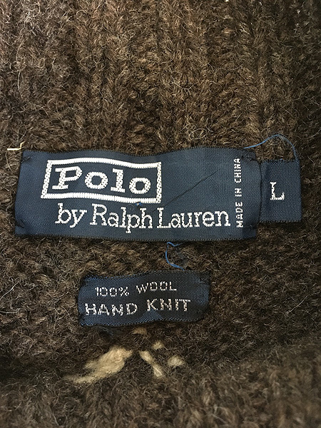 定期入れの Lauren Ralph Polo 古着 ネイティブ 古着 L セーター
