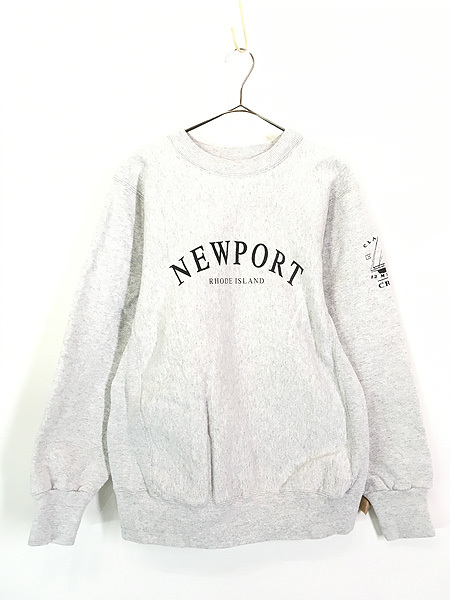 古着 90s USA製 kellsport 「NEWPORT」 リバース タイプ ヘビー ウェイト スウェット トレーナー L