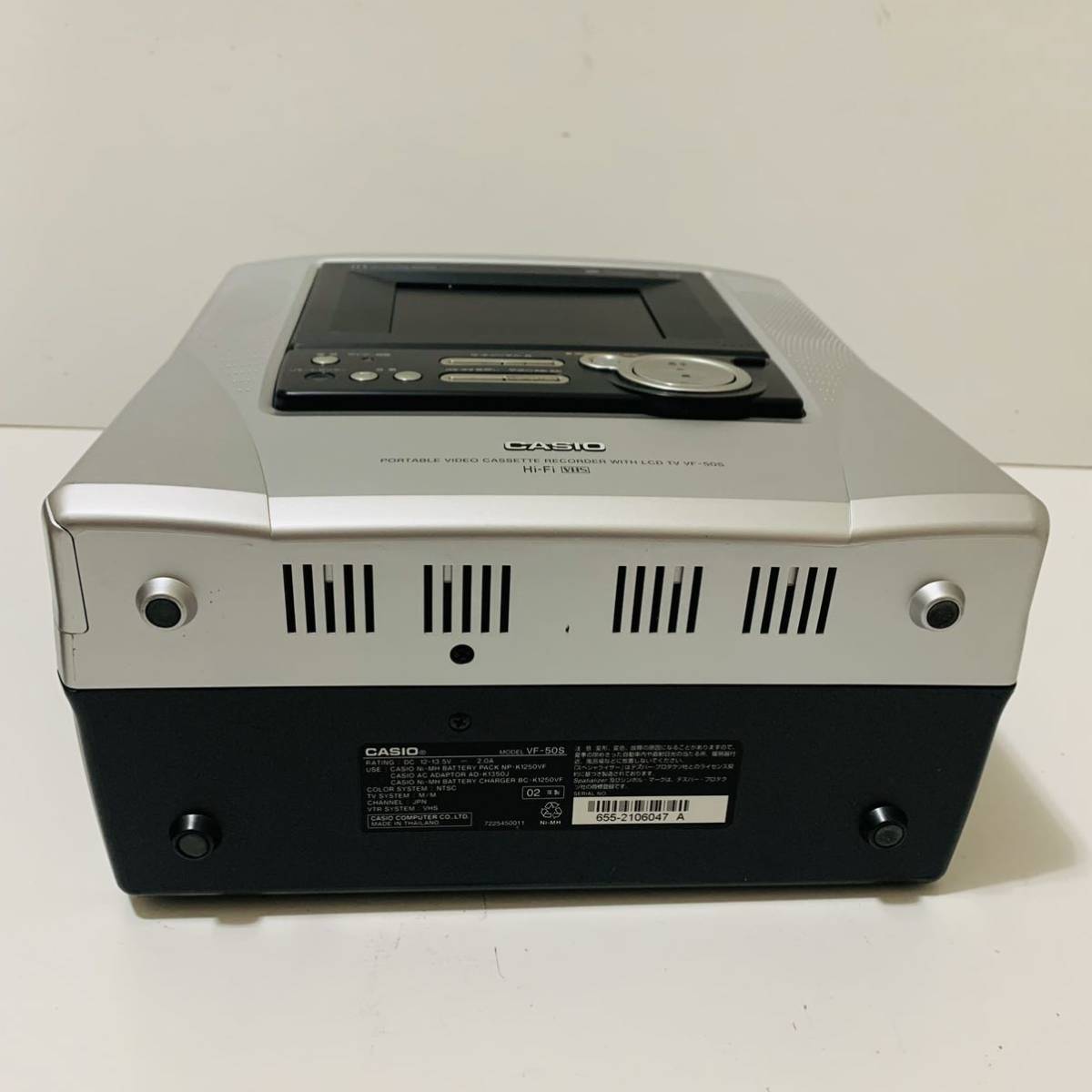 4288 CASIO/カシオ ポータブルビデオカセットレコーダー/LCD 4288 CASIO/カシオ ポータブルビデオカセットレコーダー/LCD