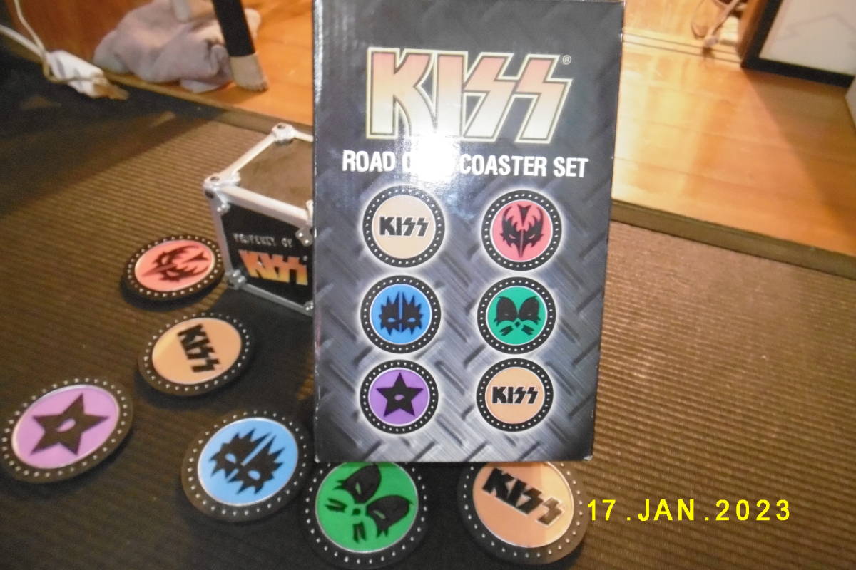 KISS 希少　　ロードケース・コースターSET 　未使用品　ROCK! キッス_画像2