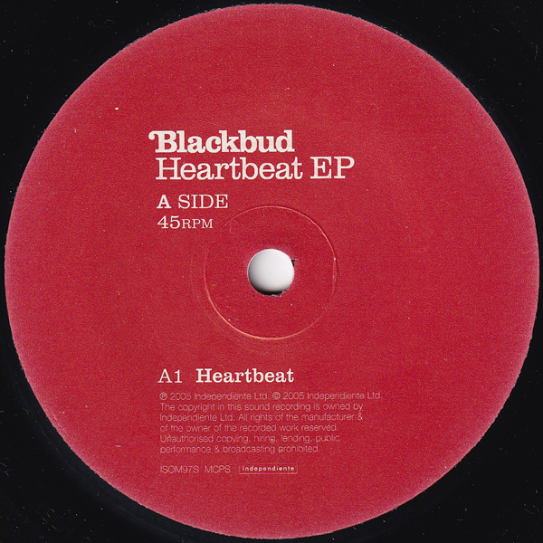 輸入 7inch☆BLACKBUD Heartbeat EP（UK independiente ISOM97S）ブラックバド Corner Of The World_画像3