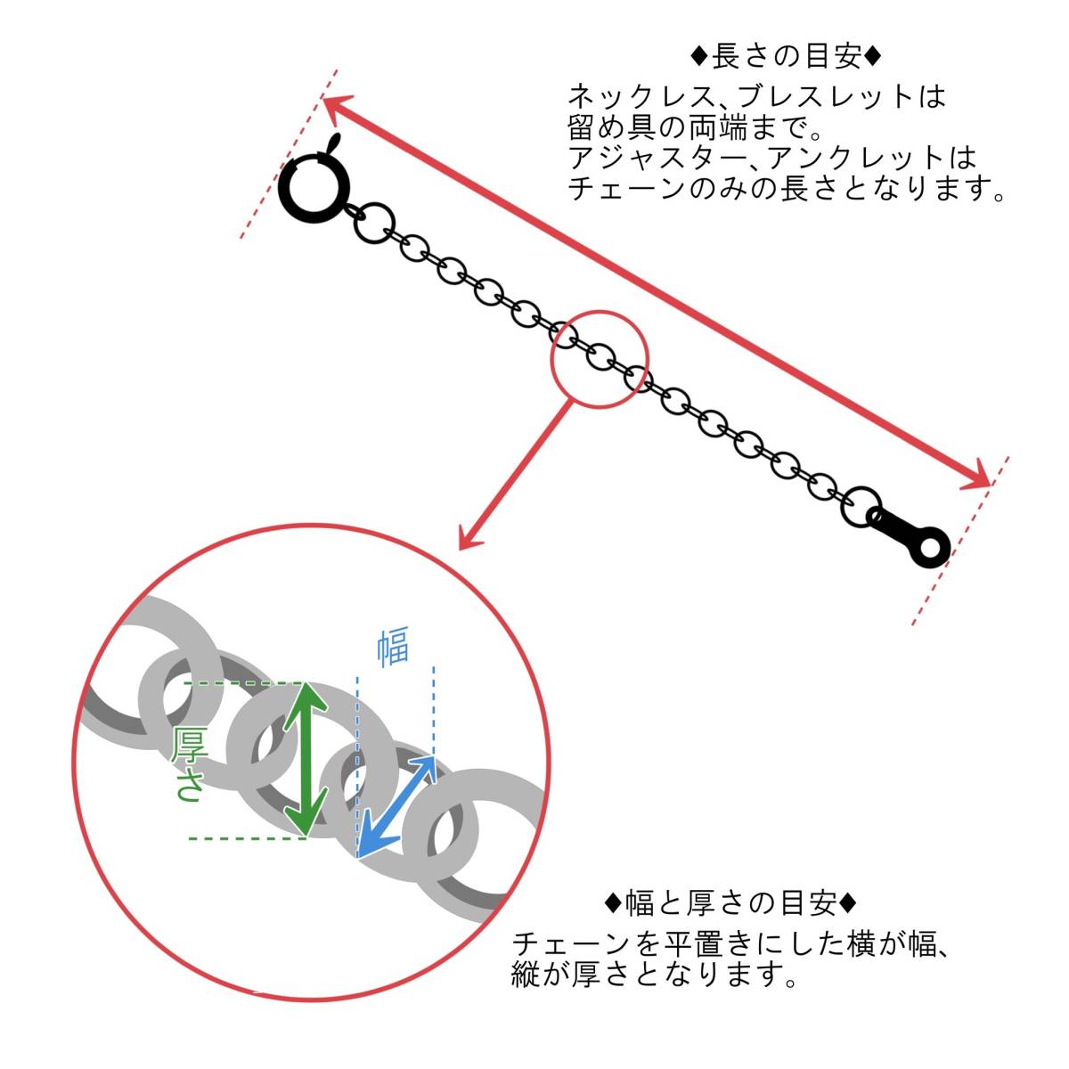 シルバー925 小豆チェーンネックレス（幅1.5mm） ※長さ自由_画像5