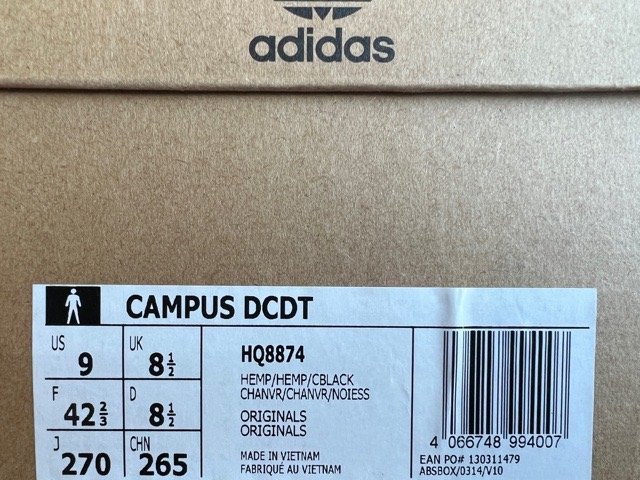 アディダス × ディセンダント キャンパス DCDT 27cm　ADIDAS CAMPUS DESCENDANT HEMP　_画像8