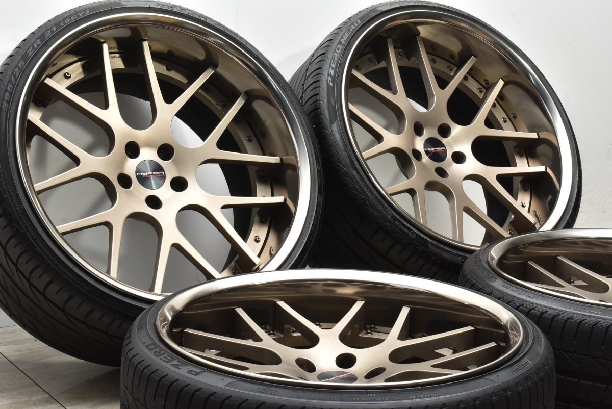 【鍛造】ハイパーフォージド HF-C7 9.5J 20in -3 21in 11.5J +10 PCD114.3 ピレリ P-ZERO 245/30R20 295/25R21 フェアレディZ Z34 FORGED_画像2