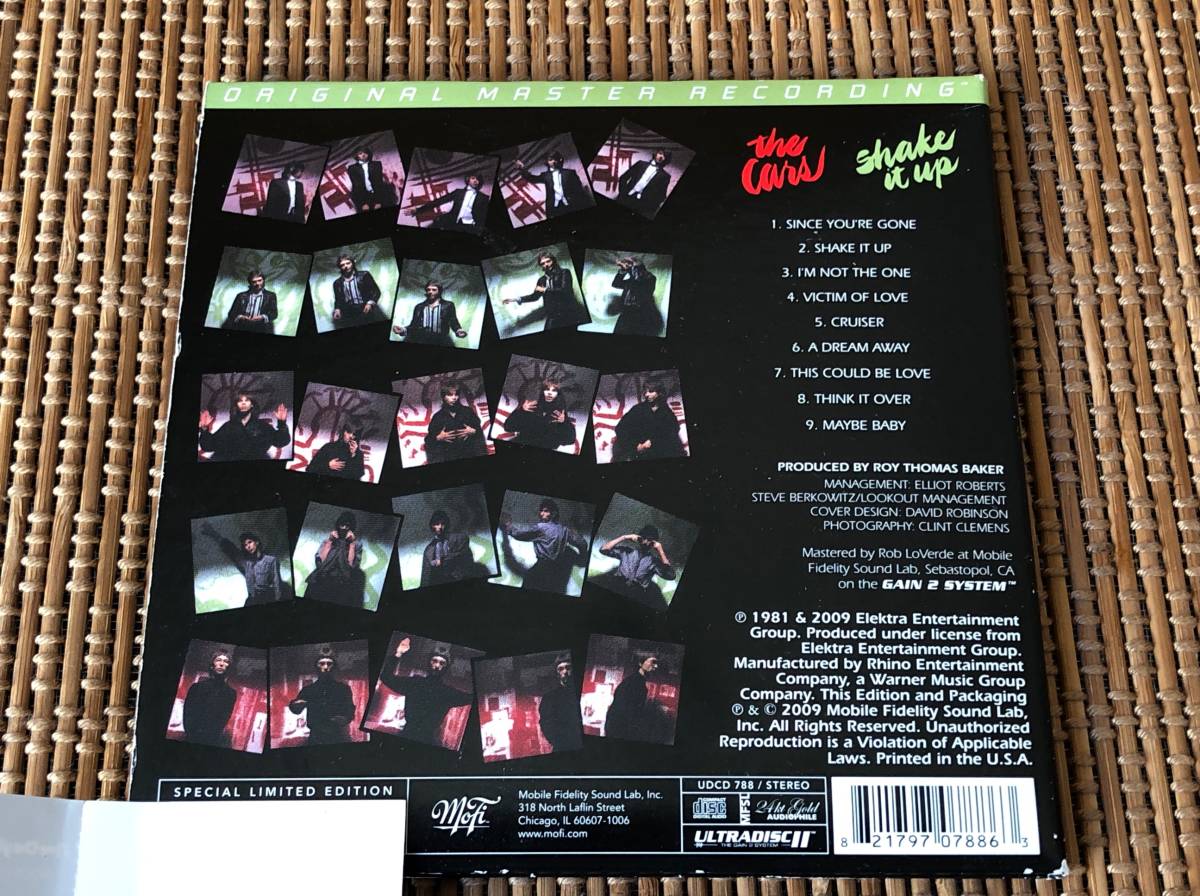 クリックポスト可 The Cars/Shake it up mfsl mobile fidelity sound lab モービル・フィデリティ 紙ジャケ紙ジャケット ザ・カーズ_画像2