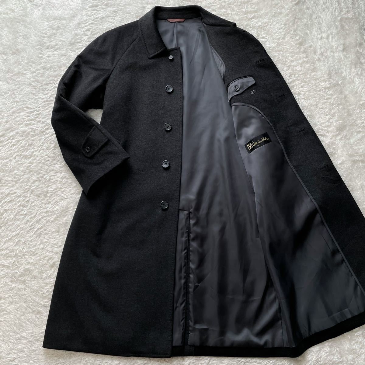 VALENTINO☆カシミヤブレンド上質ダブルフェイスノーカラー VALENTINO☆カシミヤブレンド上質ダブルフェイスノーカラー