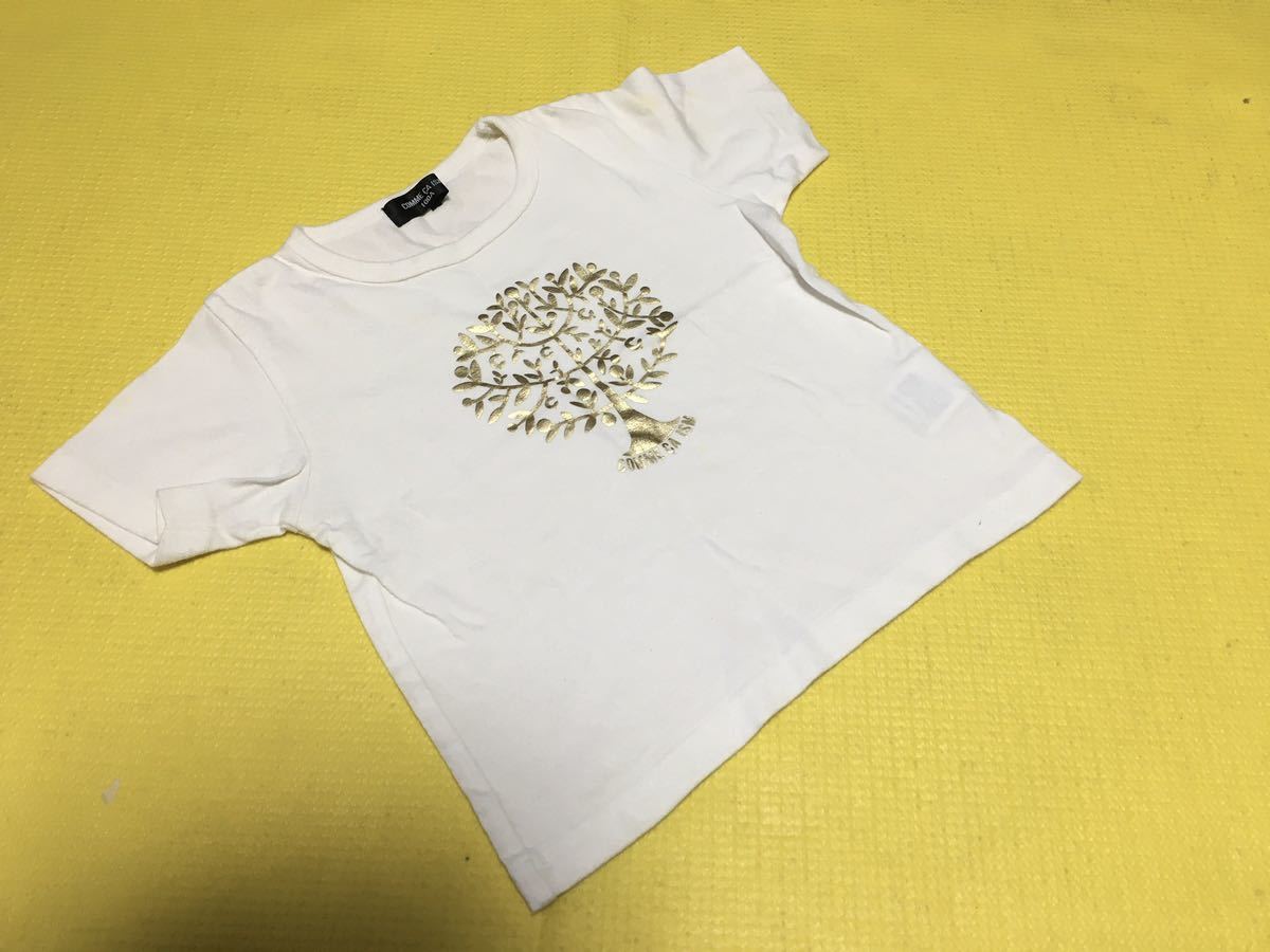 コムサイズム　シャツ 子供　キッズ　100A　白シャツ　シャツ　 こども　白Tシャツ_画像1