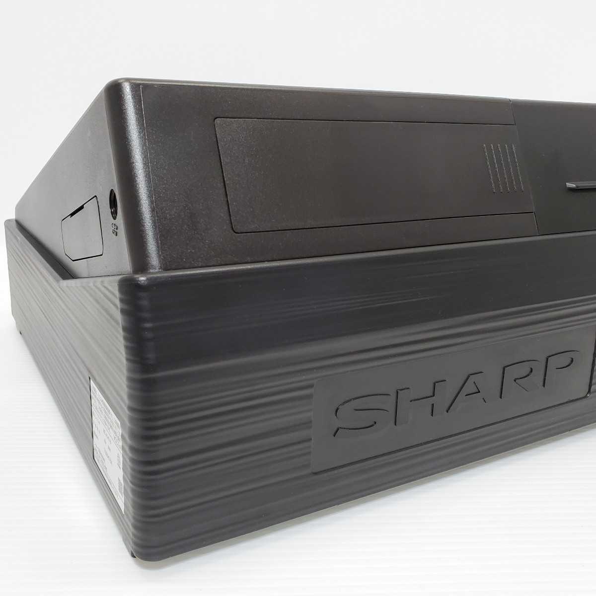 【ほぼ未使用】シャープ SHARP 業務用 電子レジスタ XE-A147-B 鍵2つ ロール ブラック 黒 使用わずか 極美品 レジ 店舗 金庫の画像5