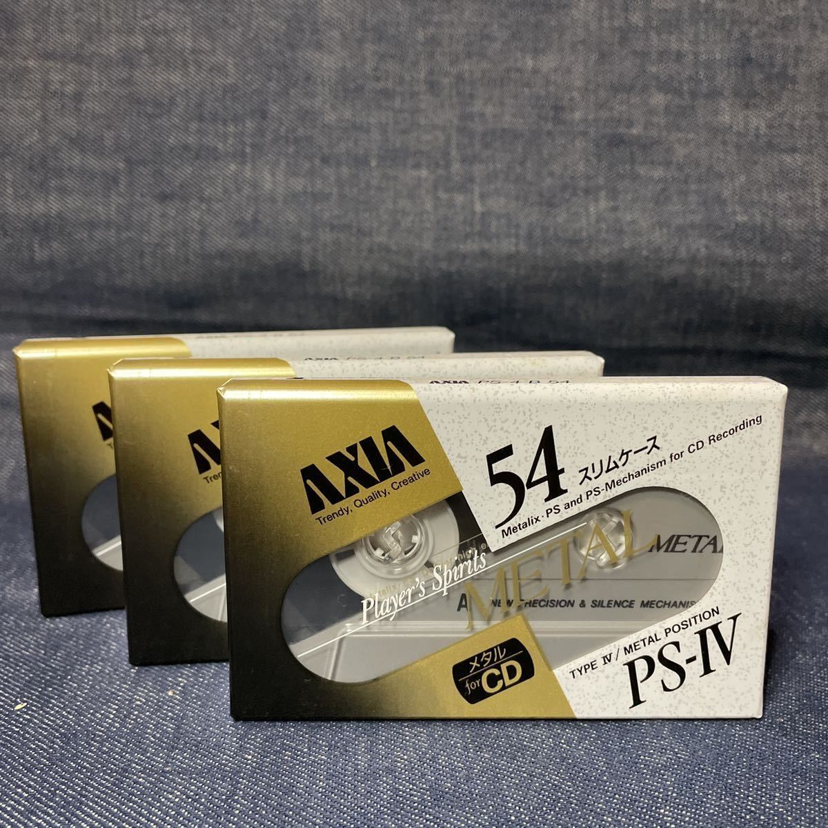 AXIA カセットテープ メタルポジション PS-IV 54分 スリムケース ２本セットの画像5