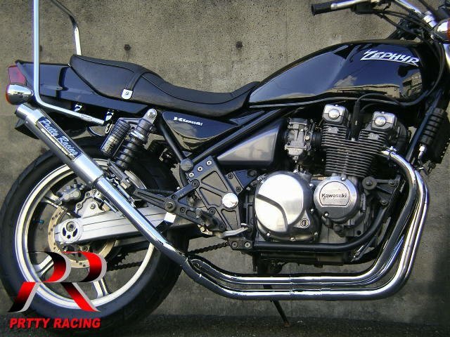 KAWASAKI ゼファー400/χ 分割式 42.7π 【改】 PRETTY管 マフラー_画像1