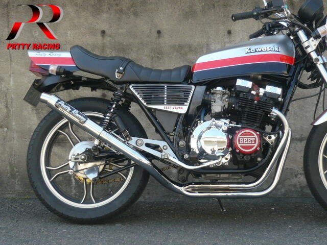 YAMAHA XJ400 E/D 分割式 4-2-1 50.8π 【流】 PRETTY管 マフラー_画像1