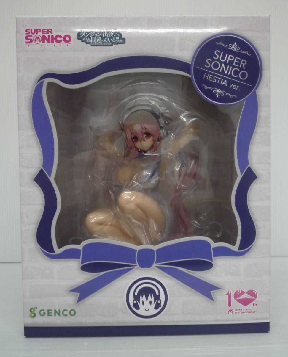 [ unopened ][ the first times with special favor ] Super Sonico he stay aver.[ Super Sonico × Dan ..]1/7 PVC&ABS made has painted final product [ box a little scratch scrub have ]