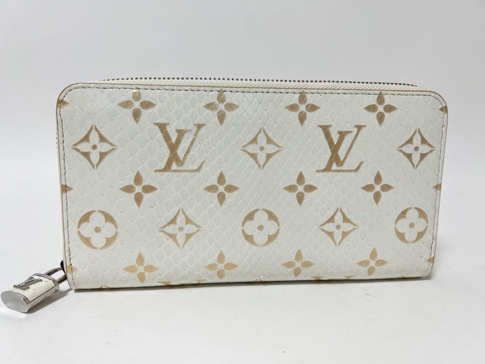 オンライン限定商品】 LOUIS VUITTON 超美品 N97773 ヘビ革 ファスナー