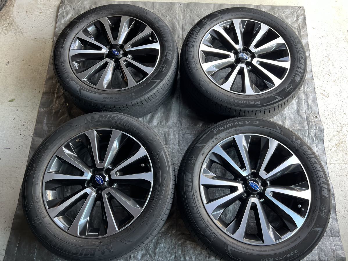 高品質】 超美品 スバル フォレスター純正 18×7j 48 100 ミシュラン