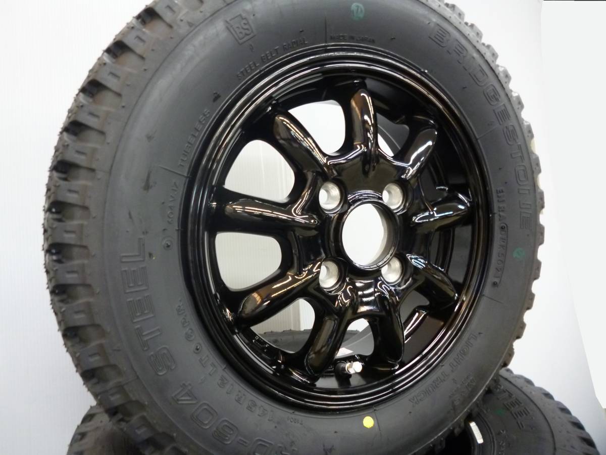新品 ゴツゴツタイヤ☆ ブリヂストン 145/80R12☆145R12 6PR☆軽バン軽