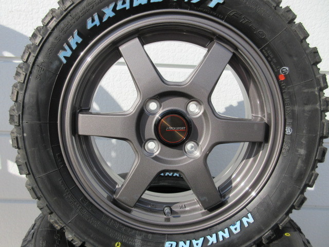 新品即決 ホワイトレター ナンカンFT9 165 65R14セット 軽バン軽トラ