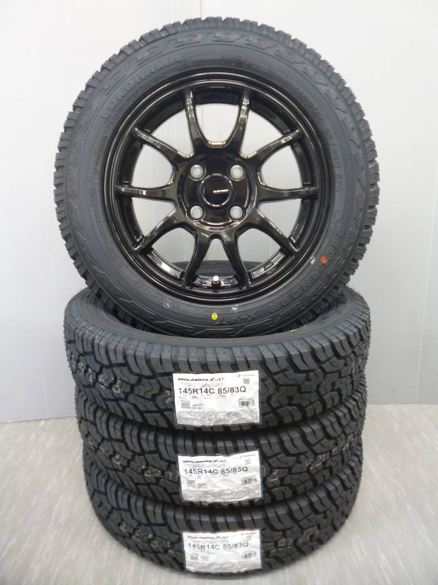 送料関税無料】 ヨコハマジオランダーXAT 145R14セット アゲバンアゲ