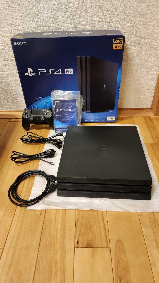 最終値下げ PS4 Pro ジェット・ブラック1TB CUH-7200B B01 ゲーム機