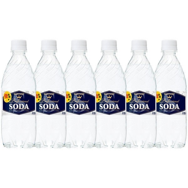  Suntory soda a little over carbonated water PET bottle less sugar 0cal 490ml×15ps.