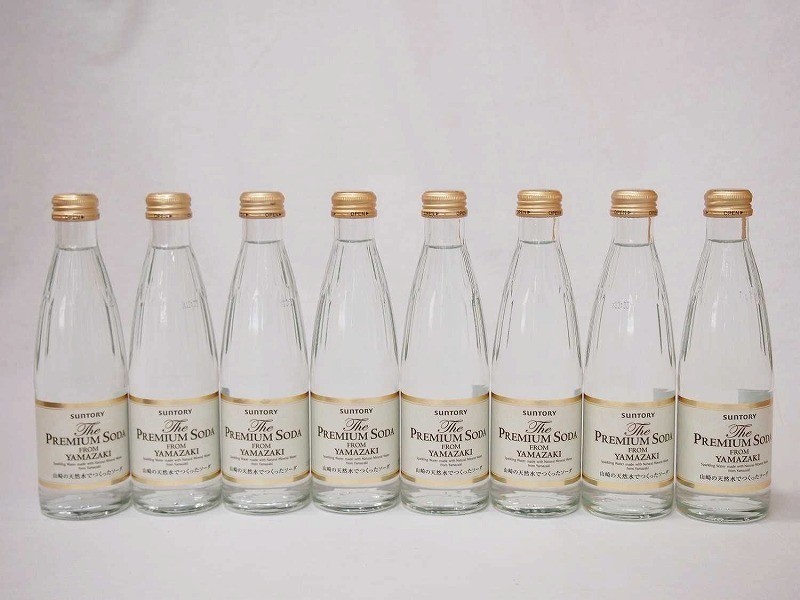 プレミアムソーダ 山崎の天然水でつくったソーダ サントリー 瓶240ml×8_画像1