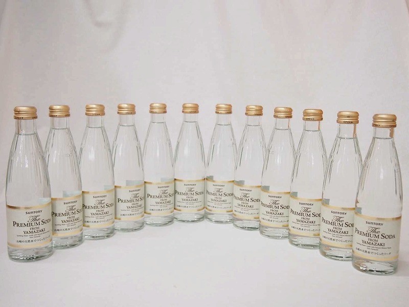 プレミアムソーダ 山崎の天然水でつくったソーダ サントリー 瓶240ml×12_画像1