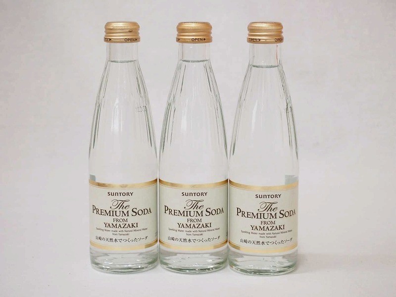 プレミアムソーダ 山崎の天然水でつくったソーダ サントリー 瓶240ml×3_画像1