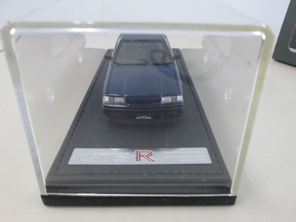 ☆品☆ミニカー ignition model イグニッションモデル スカイラインGTS-R R31 ブルー ブラック 0136【他商品と同梱歓迎 