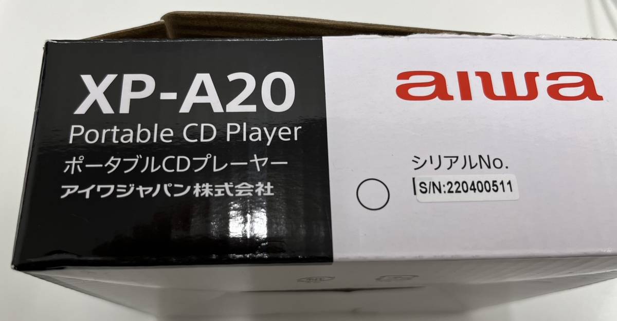 人気の 未使用 aiwa ポータブルCDプレイヤー XP-A20 sushitai.com.mx