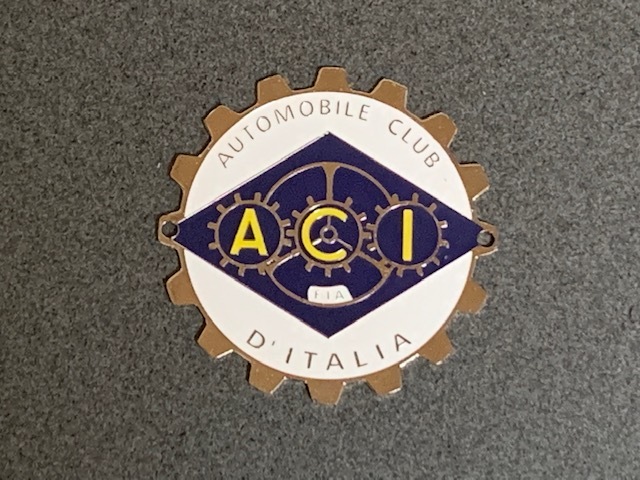 蔵 イタリア自動車クラブ ACI グリル バッジ カー バッチ 希少 saito