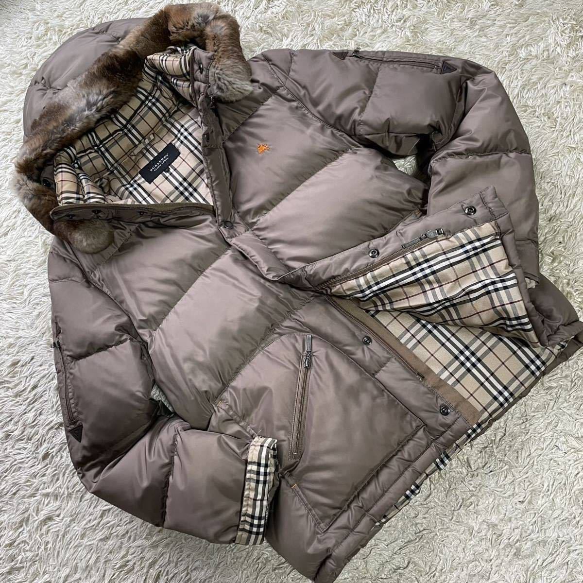 希少L 3way バーバリーブラックレーベル ダウンジャケット BURBERRY ...