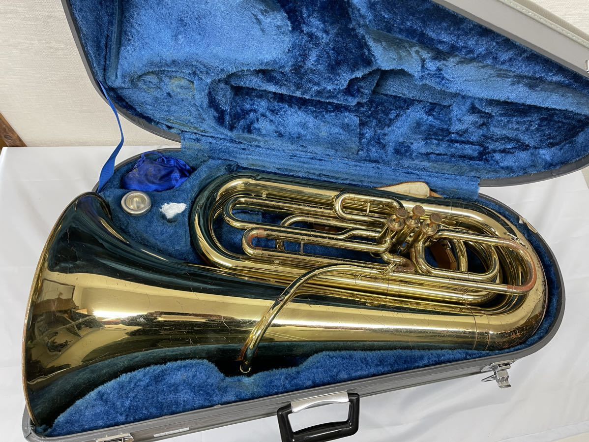 1円〜ヤマハ YAMAHA B♭チューバ フロントアクション YBB-103 ケース