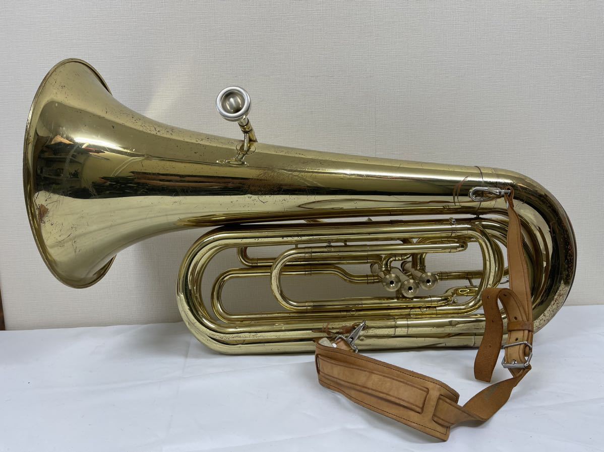1円〜ヤマハ YAMAHA B♭チューバ フロントアクション YBB-103 ケース
