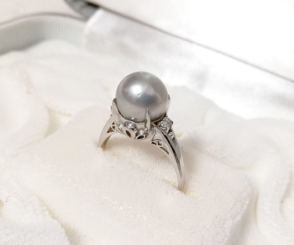 高評価の贈り物 ☆ナチュラルグレー ネックレス 本真珠 ナチュラルグレー ネックレス 品質 指輪 指輪 イヤリングのセット イヤリングのセット 本真珠  美品 20