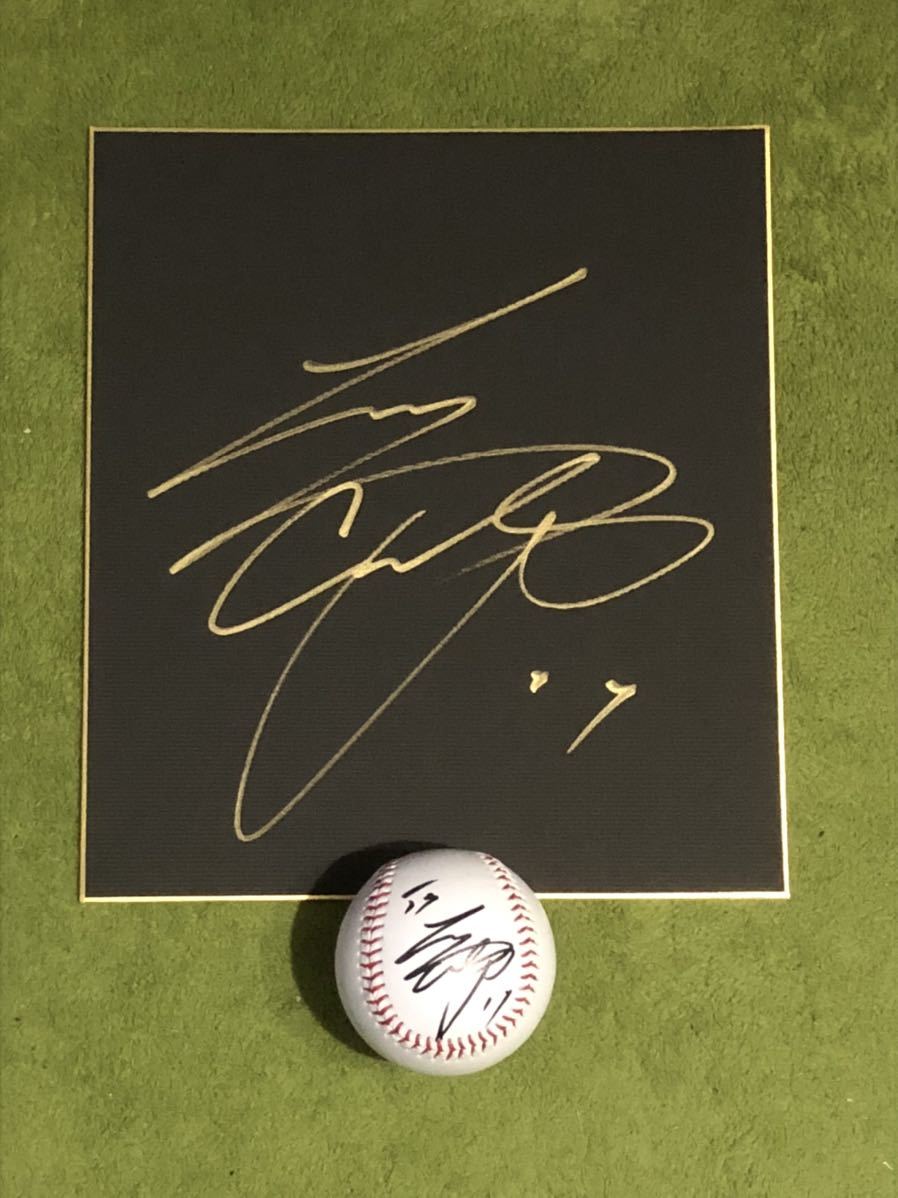 ヤフオク! - 大谷翔平 2点セット 直筆サイン色紙、直筆サインボール エ...