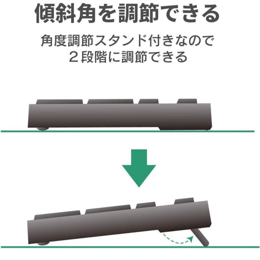 エレコム キーボード 有線 メンブレン コンパクトキーボード ブラック