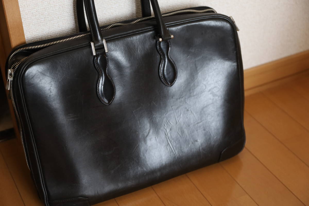 最高 ワイルドスワンズ wildswans ブリーフケース ブライドルレザー 黒
