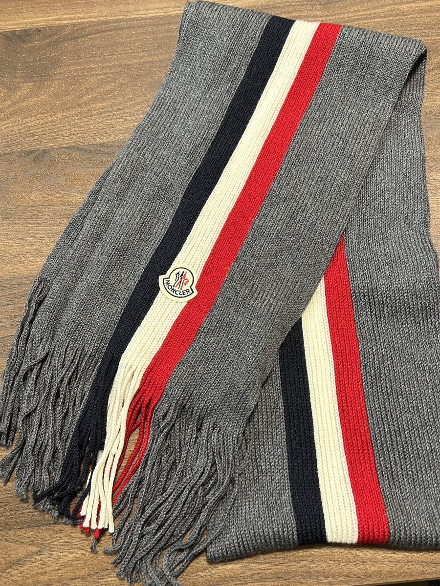 アイボリー MONCLER - MONCLER(モンクレール) ニットマフラー
