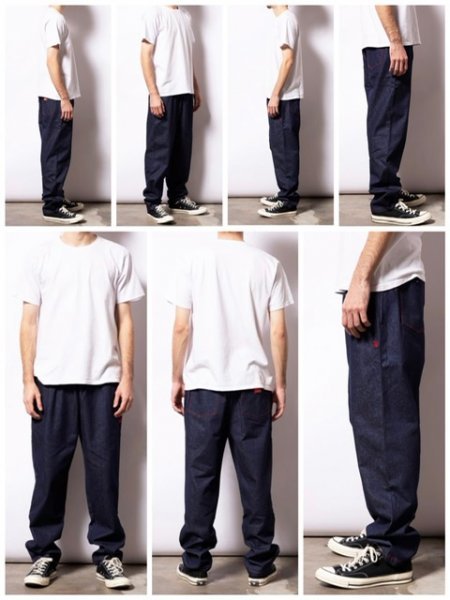 送料0 【COOKMAN】クックマン Chef Pants シェフパンツ BBQ Denim 231-23813 -L 男女兼用 バーベキューデニム イージーパンツ LA発 西海岸_画像7