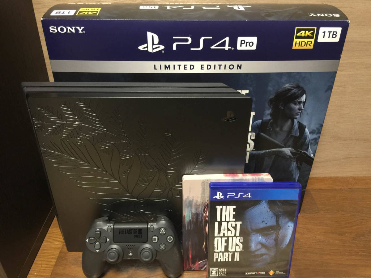 PS4 Pro 本体 1TB SSD換装済 The Last of Us Part II Limited Edition ...