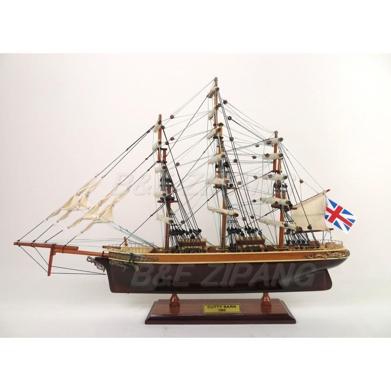 ワケあり品 帆船模型 完成品 木製 Cutty Sark カティーサーク モデルシップ 全長 58cm