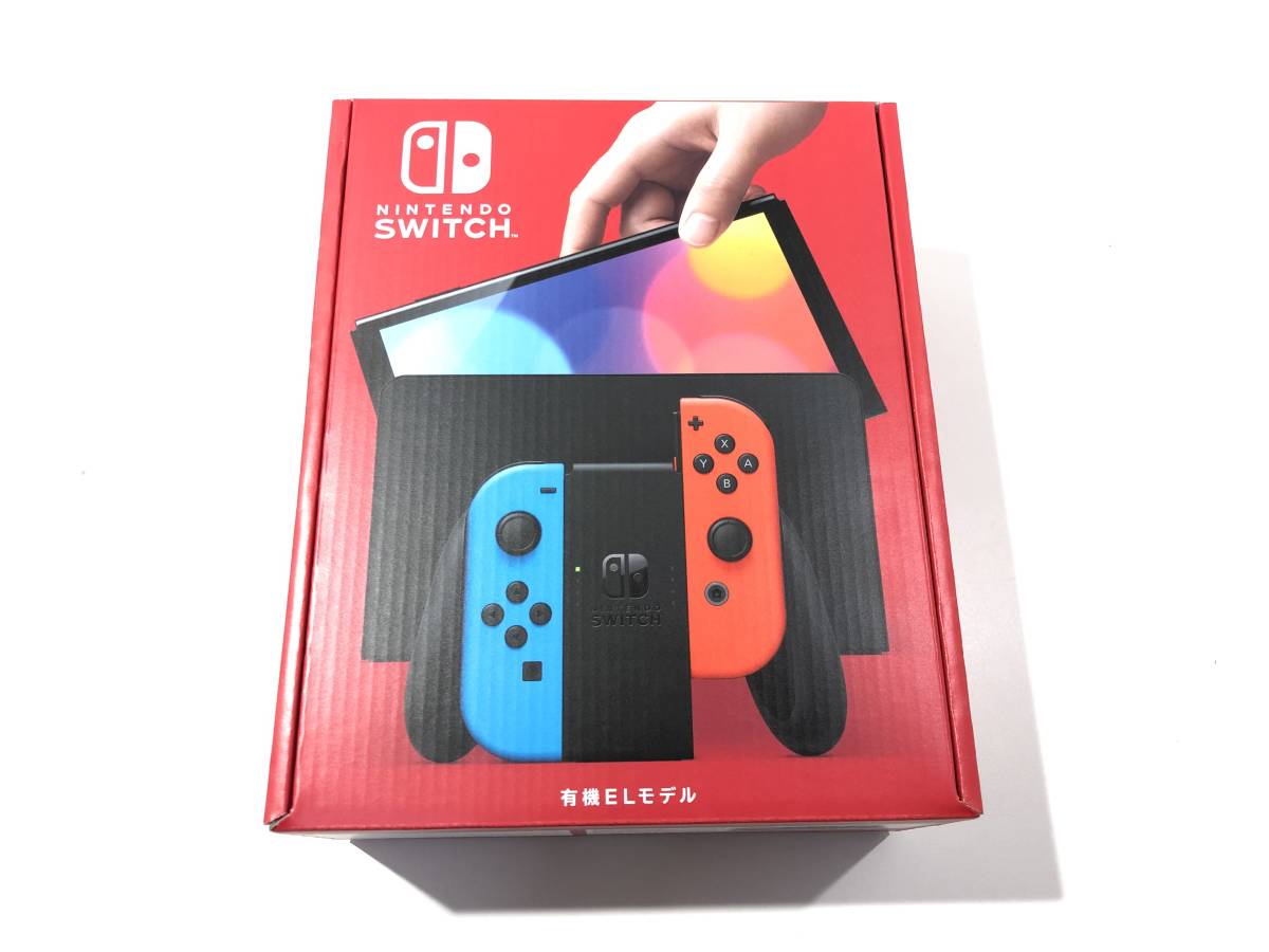 1円スタート 未使用 店舗印有 switch本体 有機ELモデル ニンテンドー