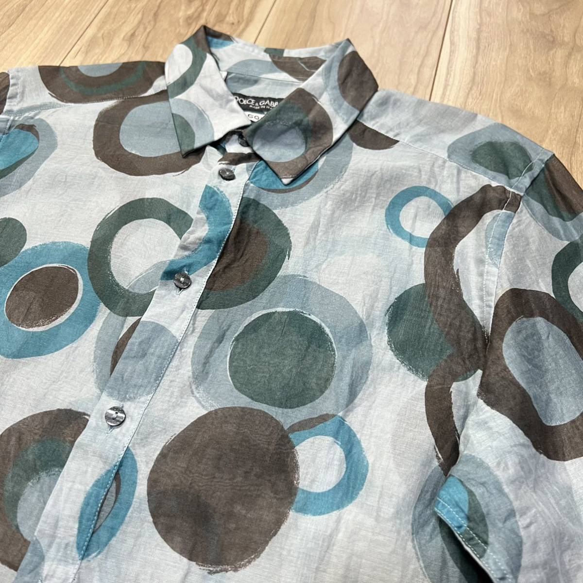 上品 Dolce &GabbanaコットンDGロゴデニム長袖シャツ シャツ - www