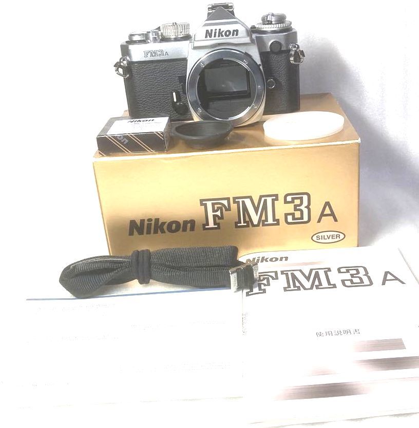 NIKON FM3A フィルムカメラ レンズ付(箱、説明書有) アウトレット
