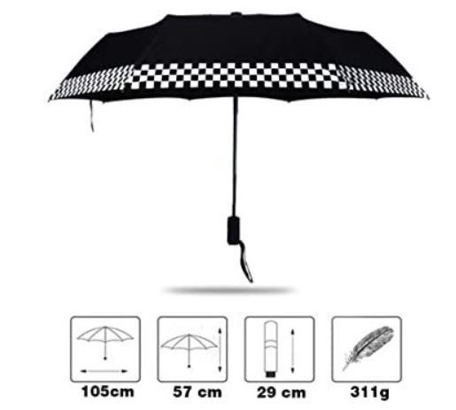 【送料無料】MINI COOPER ミニクーパー MINI WINGLOGO 自動開閉 折り畳み傘 雨傘 日傘 (新品・未使用) 日傘としても有効です_画像3
