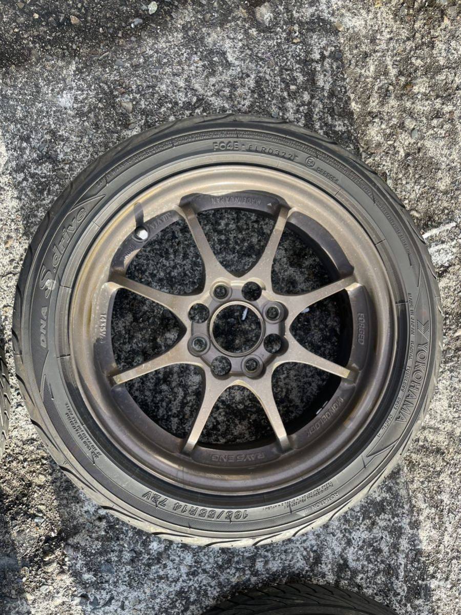 特価即納 165/55R14 14インチ RAYS VOLK CE28N 5J 5.00-14 YOKOHAMA