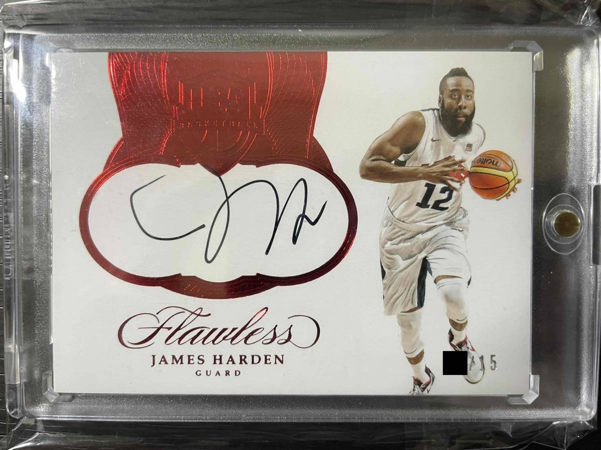 2016-17 Panini Flawless BASKETBALL JAMES HARDEN 直書きオート /15