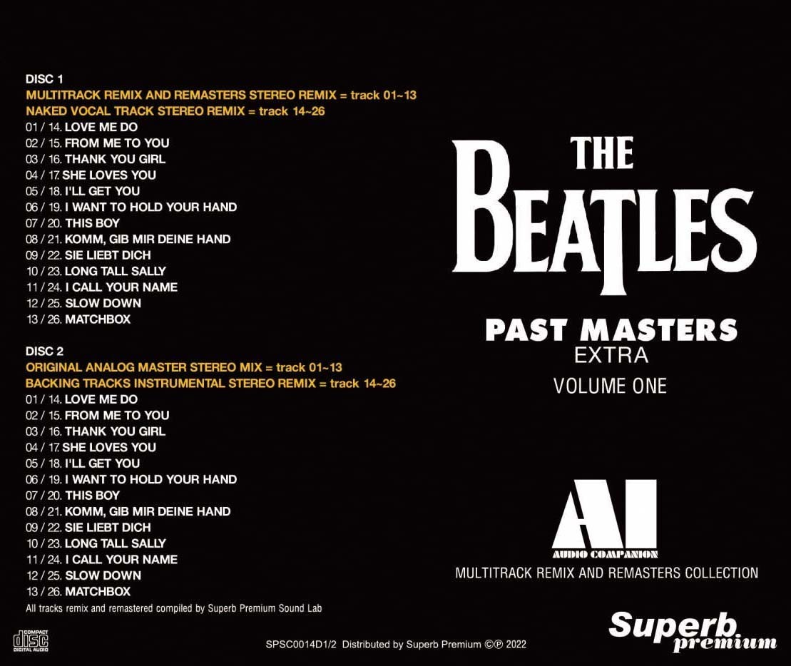 THE BEATLES / AI PAST MASTERS EXTRA ☆パスト・マスターズ・エクストラ　新品輸入プレス盤６CD_画像2