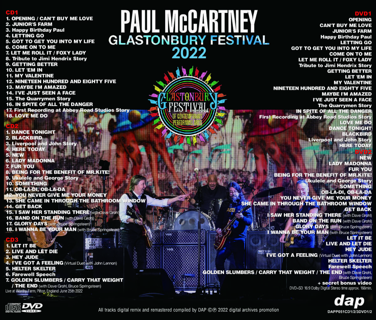 ポール マッカートニーPAUL McCARTNEY/GLASTONBURY 2022-SILVERDISC COLLECTION(3CD&2DVD) ビートルズ_画像2